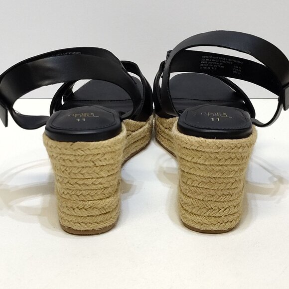 Time and Tru Espadrille Wedge Sandal Strappy Adjustable Ankle Strap Size 11 NWOT - Picture 7 of 11